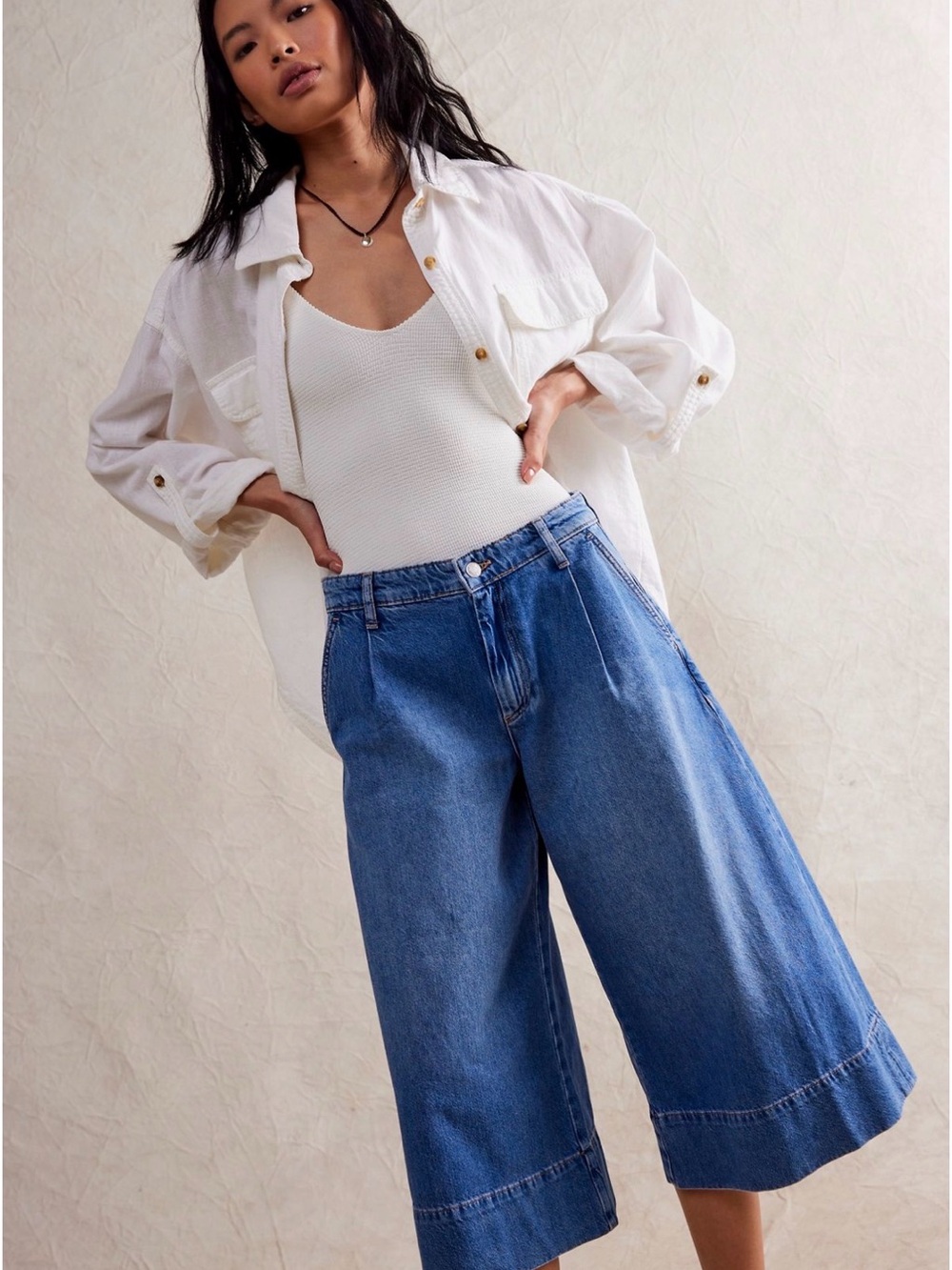 We The Free Roma Trouser Crop Jean in Riviera Size 26L Free People